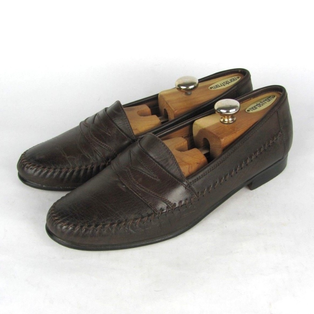 Giorgio Brutini Dark Brown Loafers Shoes 11 D